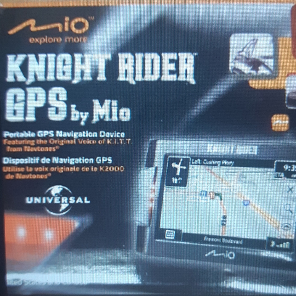 Vintage 1982 Night Rider Mio GPS Navigation Device with Simple Map Interface